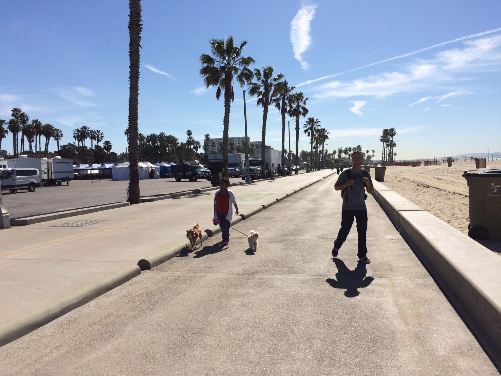 Los Angeles with a pet
